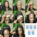 GABEALF 360 Piece Strong Wig Double Tape Strips Fixed Hair System Adhesive Light Blue Extension Lace Wig Wig Film Adhesive - Buy Online on GoSupps.com
