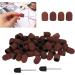 YAOGOHUA 80# Grit Nail Art Sanding Heads Manicure Polishing Grinding Nail Drill Bits Sanding Bands Set - Buy Online on GoSupps.com