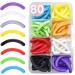 80 Pieces Eyelash Curler Refill Pads - Universal Silicone Replacement with Clear Storage Box - Multicolor Rubber Pads for Perfect Curling - Buy Online on GoSupps.com
