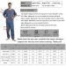 YOSINISO Bedridden Patient Clothing - Fleece Lined Double Zipper Cotton Disability Gowns for Post Surgery Elderly - Men's L Blue Set - Buy Online on GoSupps.com