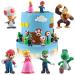 6 pieces of Tortendeko children cartoon cake figures children cute cake decoration figures cakes figures set cake attachments figures cake topper happy birthday