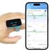 LOOKEE O2-Tracker Ring Continuous Pulse Oximeter | Bluetooth & Wearable Oxygen Monitor with Vibration Reminder for Low O2 | Rechargeable Blood Oxygen Saturation SpO2 Meter - Free APP with Reports