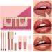 Lip Gloss Makeup - Matte Long-Lasting Makeup Beauty Cosmetic Kit Moisturizing Care for Teens Travel Parties Daily Use - Buy Online on GoSupps.com