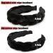 Vintage Black Braided Headband for Women & Girls | Boyrot Padded Rockabilly Hair Accessories - Buy Online on GoSupps.com