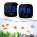 Oria aquarium thermometer 2 pc. Digital temperature measuring device aquarium precision LED display mini marine thermometer for fresh water sea water reptiles