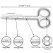 IRONCORE 4.5 Stainless Steel Cuticle Scissors - Silver Finish, Precision Nail Care Tool - Buy Online on GoSupps.com