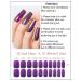 TrueShei Nail Foils | Chrome Lila UV Gel Nail Film | 20PC Self-Adhesive Gel Stickers | Purple Gellack Wraps for Stunning Nails - Buy Online on GoSupps.com