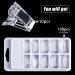 Kalolary Full Cover Dual Nail System Form 100PCS Clear Dual Forms UV Gel Acrylic Tips + 10PCS Poly Gel Quick Building Nail Tip Clip - Buy Online on GoSupps.com
