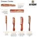 Kent 9T Pocket Comb & Hair Straightener - Wide & Fine Tooth Comb for Hair Care - Beard Straightener & Detangling Comb - 1 Pack Tortoiseshell - Buy Online on GoSupps.com