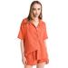Z SUPPLY Women's Sundown Gauze Top Medium Blood Orange