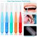 Interdental Soft Dental Brushes 40 Count Pack for Cleaning Gaps Between Teeth (0.8mm with Floss Picks) - Buy Online on GoSupps.com
