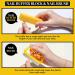 FANDAMEI 12pcs Nail Files Set with Cuticle Nipper, Buffer, Pusher, Remover Tool Manicure Kit Yellow - Buy Online on GoSupps.com