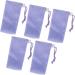 Sac de Sac de Poche Savon en Filet en Maille Exfoliant avec Cordon Cordon - 5pcs Purple Moussant Filet pour le Nettoyage du Visage et du Corps - Soft PE Mesh Saver pour la Maison et les - Buy Online on GoSupps.com