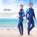 Womens Full Body Wetsuit UPF 50+ UV Protection Rash Guard Quick Dry Swimsuit - Blue - Large (125-135lb) - Buy Online on GoSupps.com