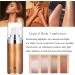 Go Ho Face Body Illuminator Liquid Highlighter - Bronze Gold | Moisturizing Luminizer for Face & Body | Waterproof Shine & Glow Foundation - Buy Online on GoSupps.com