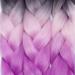 Tess Braids Extensions | 60 cm Jumbo Kanekalon Hair - Black Pink Purple & Blue 3 Pack for Box Braids - Buy Online on GoSupps.com