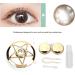 Portable Pentagram Contact Lens Container with Mirror - Gold Travel Holder & Equipment Box - Buy Online on GoSupps.com
