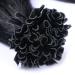 Keratin Bonding Hair Extensions - #1 Black 60cm 50 Strands - 100% Remy Real Hair U-Tip by Novon - Premium Quality - Buy Online on GoSupps.com