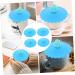 Zerodeko 12 Pcs Silicone Cup Lid Silicone Cover Travel Fruit 11x11x3cmx3pcs Light Bluex3pcs - Buy Online on GoSupps.com