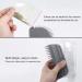 JEEZAO 2 Pack New Version Long Cat Self Groomer Wall Corner Grooming Brush Cat Massage Comb Scratcher with Catnip Bag and Ball Lengthen Comb Teeth (gray) - Buy Online on GoSupps.com
