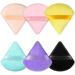 Pimoys 6 Pieces Powder Puff Soft Makeup Sponge Triangle Make Puff for Face Powder Cosmetic Foundation Sponge Beauty Makeup Tool MultipleColors