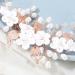 Vakkey Rose Gold Wedding Flower Hair Vine Headband | Bridal Leaf Headdress & Pearl Jewelry for Women & Bridesmaids - Buy Online on GoSupps.com