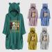 WOSHUAI Women's Fleece Pajamas Hoodie - Super Soft Cat Ear Hoody Onesie 2021 - Gray XX-Large - Buy Online on GoSupps.com