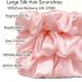 Suncdelv 100% Silk Scrunchies for Hair - 22 Momme Anti-crease & Breakage Hair Ties - Natural Women Hair Accessories - Pink - 3PCS - Buy Online on GoSupps.com
