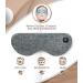 Aroma Season Cordless Heated Eye Mask - Washable & Portable Electric Warm Compress for Dry Eyes, Stye, Blepharitis - Gray - Buy Online on GoSupps.com