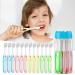 MOROLURU 12 Pieces Kids Toothbrush Children Manual Toothbrush Toddler Toothbrush Extra Soft Toothbrush for Age 2 and Above Boys and Girls (Pink&Yellow&Blue&Green)