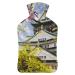 Pavilion Hot Water Bottle With Cover Plush Bed Bottle Hand Warmer For Adults And Children 26.5X15.3cm