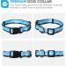 Heele Dog Collar for Small & Medium Dogs | Adjustable Patterned Collars in Azure Blue | Comfort & Durability Size L (40.5-65cm) - Buy Online on GoSupps.com