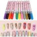 12 Pieces 3D Nail Polish Pens 0.5 mm Tip Bright Colours Easy to Use 3D Nail Art Pen Set for Party Family Salon - Buy Online on GoSupps.com
