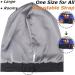 Adjustable Dark Gray Satin-Lined Sleep Cap Hair Bonnet for Night Sleeping - Buy Online on GoSupps.com