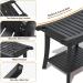Bamboo Shower Stool Bench Waterproof with Storage Shelf for Shaving Legs or Spa Bath Seat in Bathroom & Inside Shower for Adults Seniors Elderly (24 x 13.4 x 18.5 inches+Black) - Buy Online on GoSupps.com