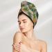 Hair Towel Wrap - Quick Dry Towel Turban with Button | Pineapples Palm Leaves Design - Perfect for All Hair Types - Buy Online on GoSupps.com