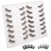 Half Lashes 14 Pairs 2 Styles False Eyelashes Natural Cat Eye Lashes with Clear Band Handmade Soft Faux Mink Half Eyelashes 1 Ounce (Pack of 1)