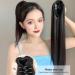 Ponytail Extensions Blonde Wrap Around Pigtail Long Smooth Overhead Wig Synthetic Ponytail Hair Extension Clip in Fake Wig Hairpiece for Women(Black Brown) - Buy Online on GoSupps.com