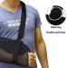 Breathable Mesh Arm Sling for Shower | Adjustable Support for Torn Rotator Cuff Shoulder Elbow Wrist - Unisex (Black - Buy Online on GoSupps.com