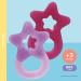 Dentistar Bei ring 2 Set | Baby Teether for 3+ Months | Soft Dental Aid & Massage Ring | Made in Germany | Pink & Lila - Buy Online on GoSupps.com