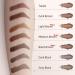 Eyebrow Stamp Stencil Kit - Long-Lasting Waterproof Brow Stamp Shaping Kit with 24 Reusable Stencils for Perfect Natural Brows in Medium Brown - Buy Online on GoSupps.com