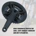ColouredPeas Square Cone Mountain Crankset - 6/7/8 Speed Universal Crank Set for Mountain Bikes - 170mm Crank Arm - Buy Online on GoSupps.com