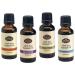 Fabulous Frannie Favorite 4 Pure Essential Oil Set Includes Peppermint Lavender Sweet Orange & Tea Tree 30ml (Pack of 4)