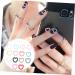 minkissy Stickers 1 Nail Art Accessories 3d fake nail heart charms nail art rhinestones Nail Design Kit heart nail stickers love nail decals nails gems Manicures Ornament abs bow tie Love - Buy Online on GoSupps.com