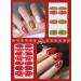 12 Sheets Christmas Nail Stickers Wraps EBANKU Adhesive Full Nail Wraps Santa Claus Snowflake Elk Design Nail Art Decals Strips with 1 Piece Nail Files for Women Girl Christmas Nail Decoration - Buy Online on GoSupps.com