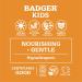 Badger Kids Natural Mineral Sunscreen Face Stick SPF 35 - Tangerine & Vanilla, 0.65 oz - Buy Online on GoSupps.com
