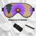 Purple Flower Sleep Mask - Adjustable Breathable & Fashionable Eye Mask for Ultimate Comfort | International Shipping Available - Buy Online on GoSupps.com