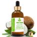 Pure Herbs Virgin Coconut Oil (Cocos nucifera) pure and natural carrier oil in therapeutic quality with drops 100 ml