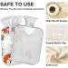 Cute Foxes & Rabbits Hot Water Bottle (1L) - Soft Warm Cover for Bed Hands Neck & Shoulders - Perfect Winter Comfort - Buy Online on GoSupps.com