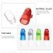 Beaupretty Portable Medicine Case Glass Pi ll Organizer 4pcs 53mm Trip Travel Outdoor Medication Bottles Mini Empty Vials Carry Storage Container Glass Mini Tablet Holder Box A Assorted Color 1 5.30X2.00X1.60CM - Buy Online on GoSupps.com